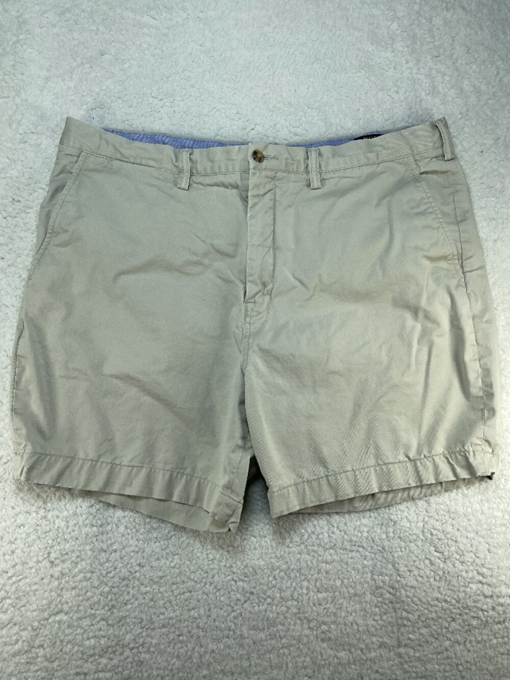 Polo Ralph Lauren Chino Shorts Mens 40 Tan Stretch Classic Fit Cotton Twill